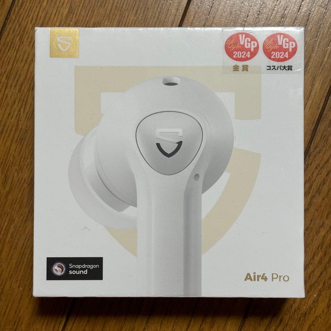 新品未使用品　ワイヤレスイヤホン ホワイト AIR4PRO ノイズキャンセリング