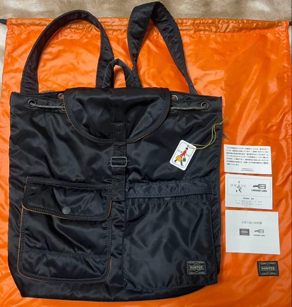 【外観極美品】PORTER ポーター タンカー リュック バッグパック ブラック