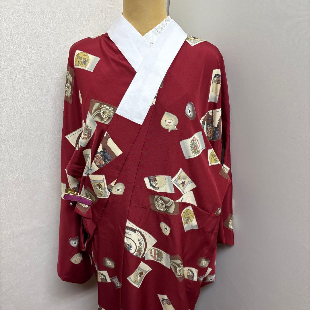 正絹 長襦袢 アール・ヌーヴォー