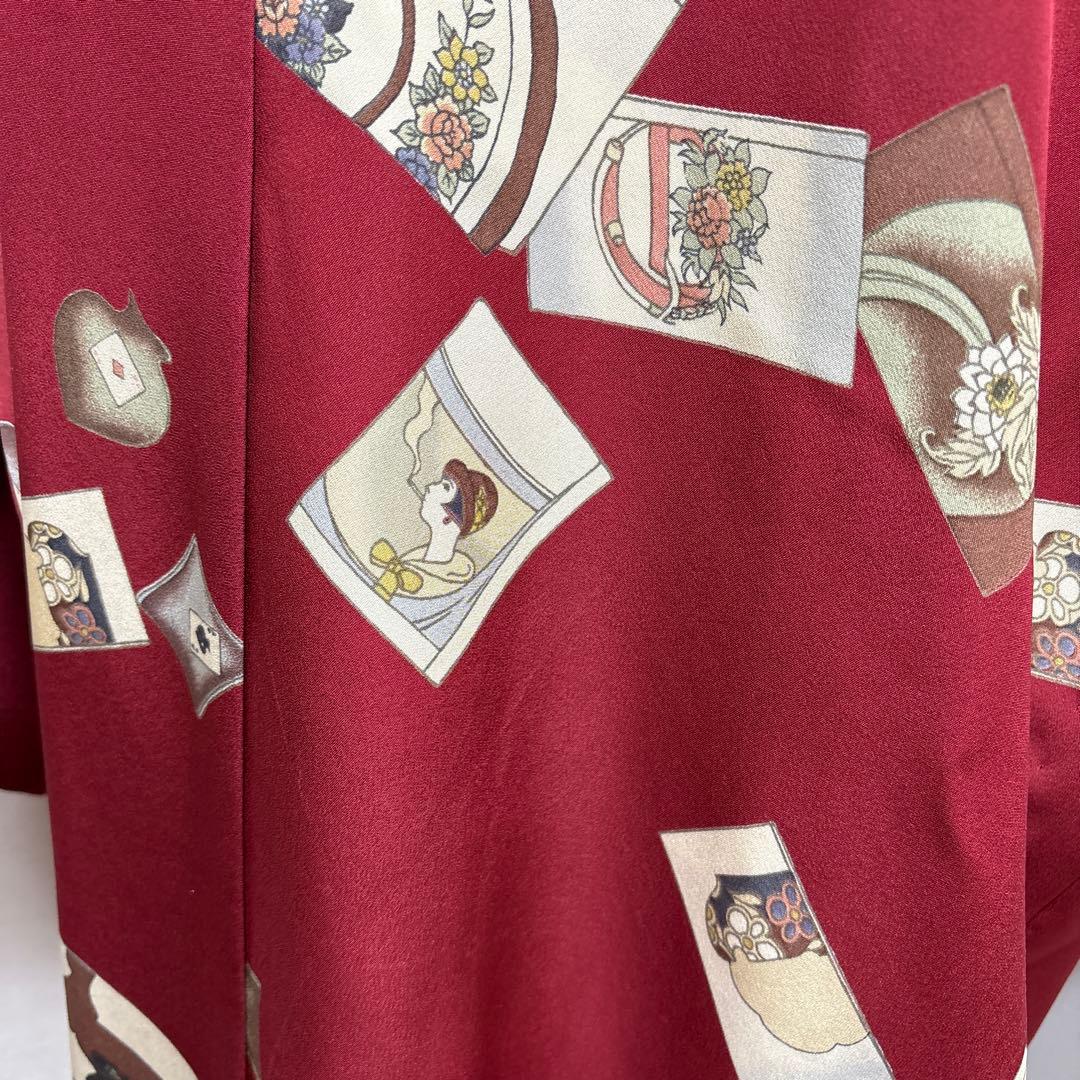 正絹 長襦袢 アール・ヌーヴォー