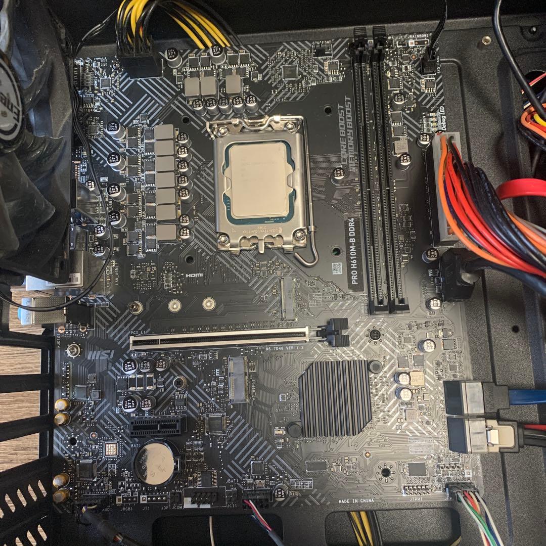 MSI H610 マザー　Core i9 12900K ES版　メモリ8GB