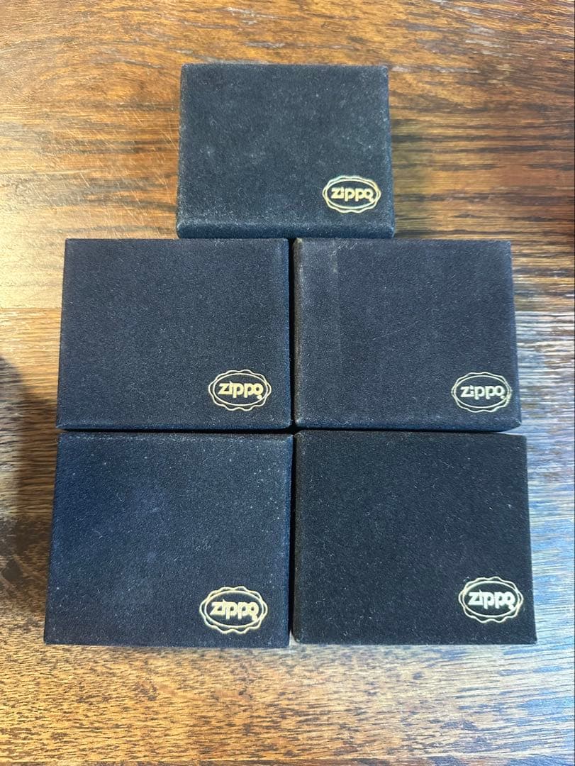 ZIPPO 黒ベロアケース 5個