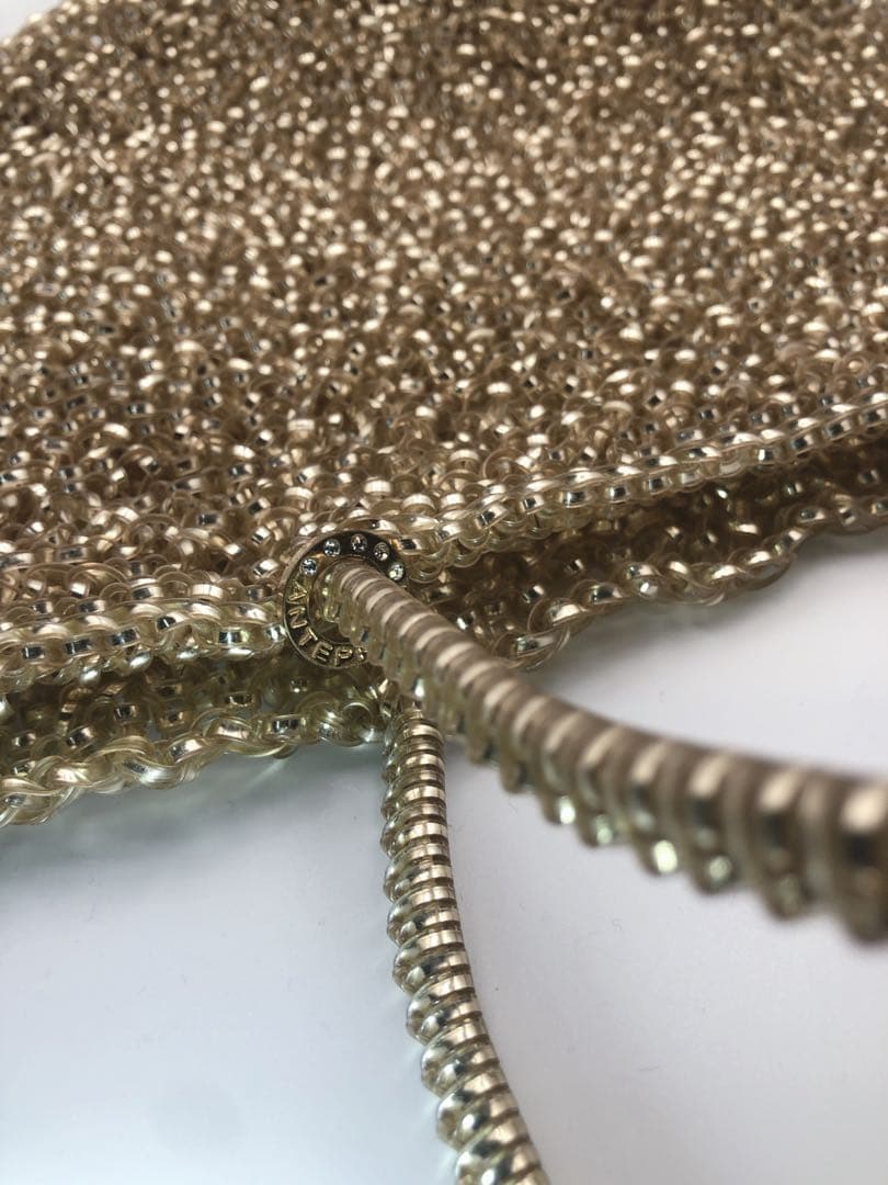 アンテプリマ ワイヤーバッグ　シャンパンゴールド シルバー　ハンドバッグ