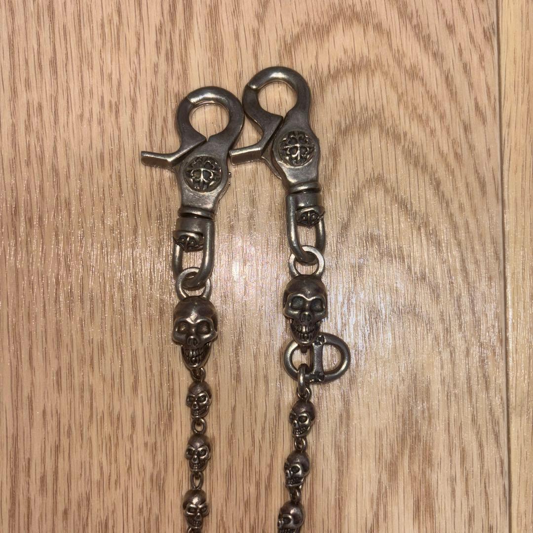 a&g スカル　ウォレットチェーン　クロムハーツ　ガボール