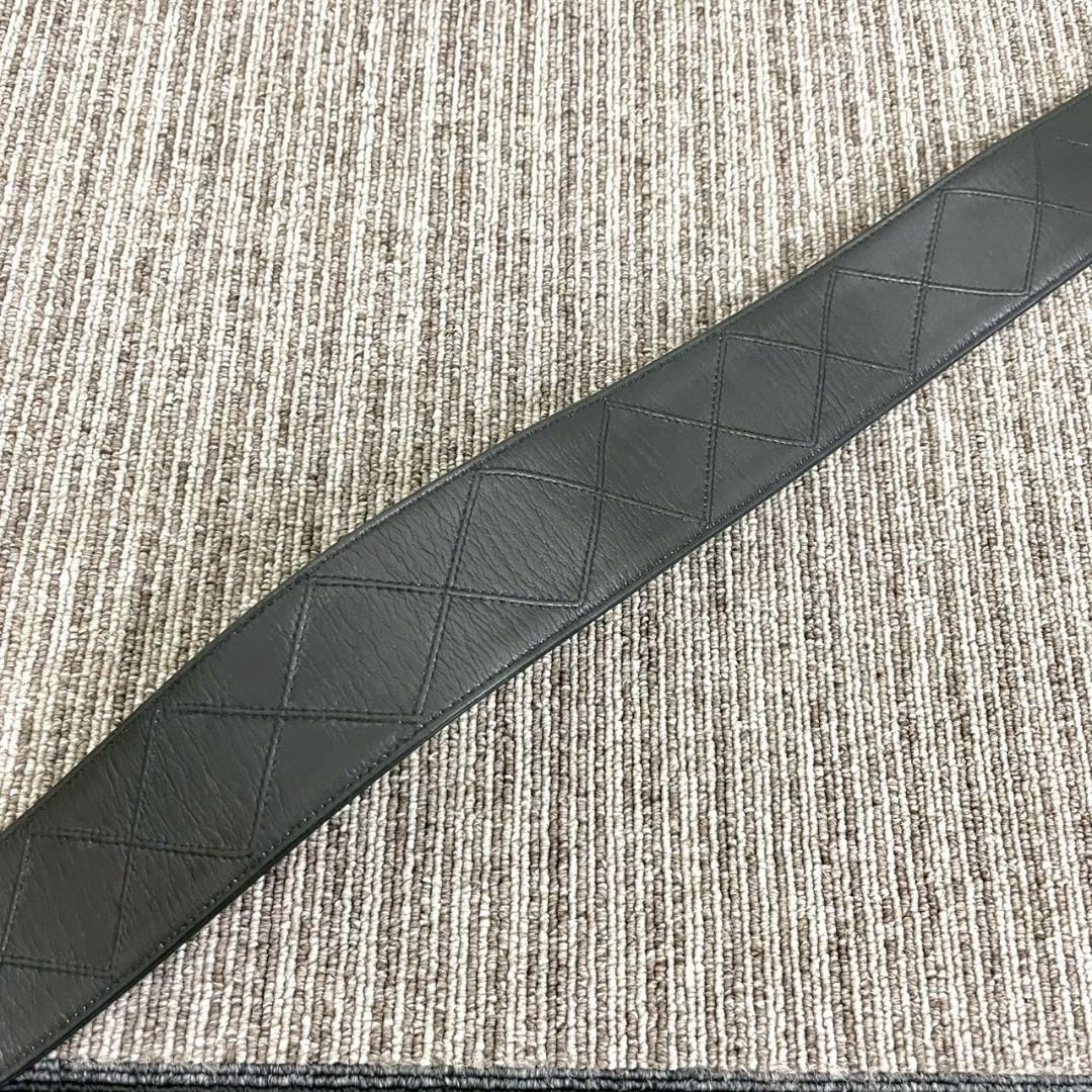 美品　CHANEL　シャネル　ベルト　マトラッセ　ブラック　ココマーク