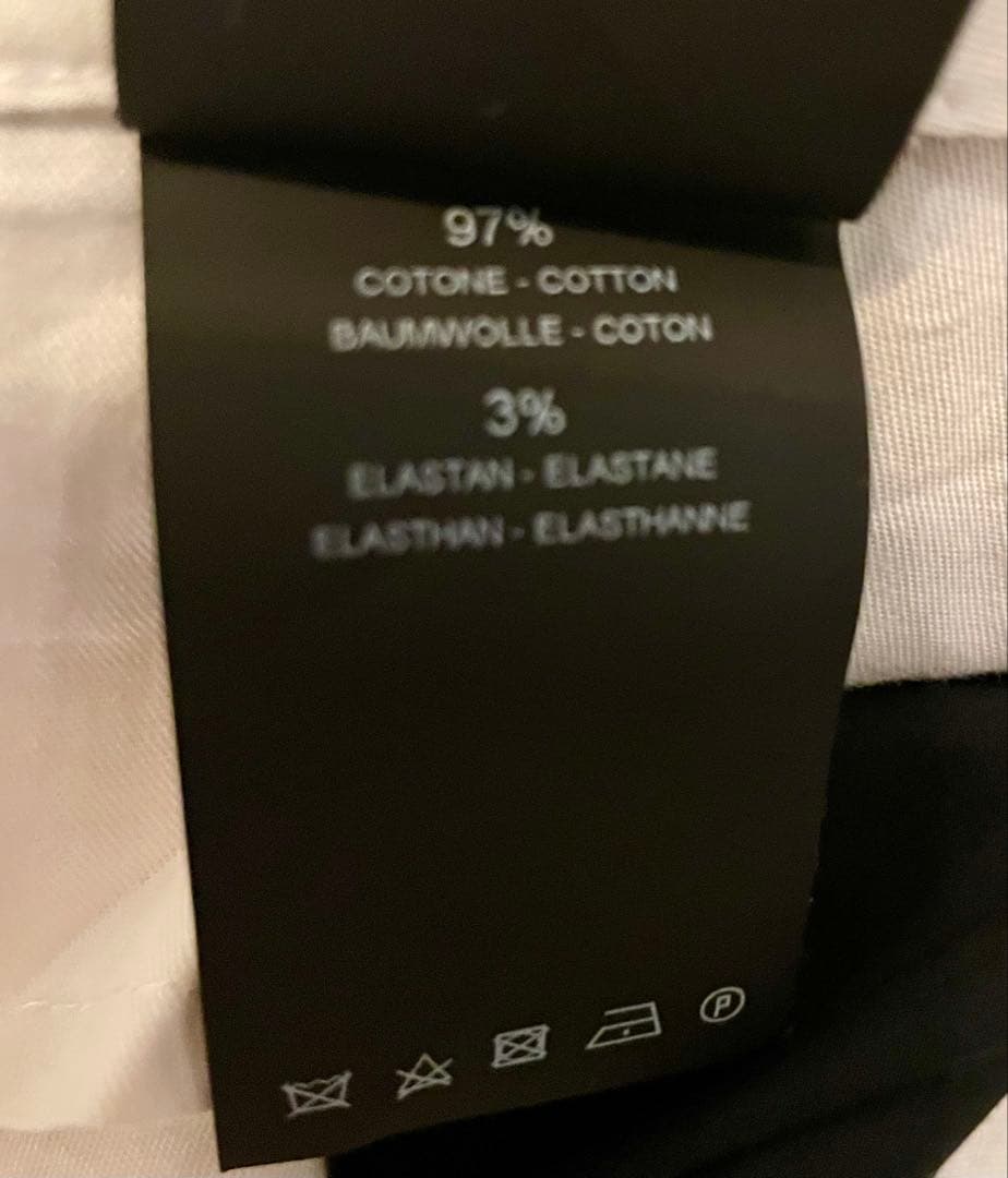 【美品】PT TORINO コットンスリムフィット スラックス ブラック