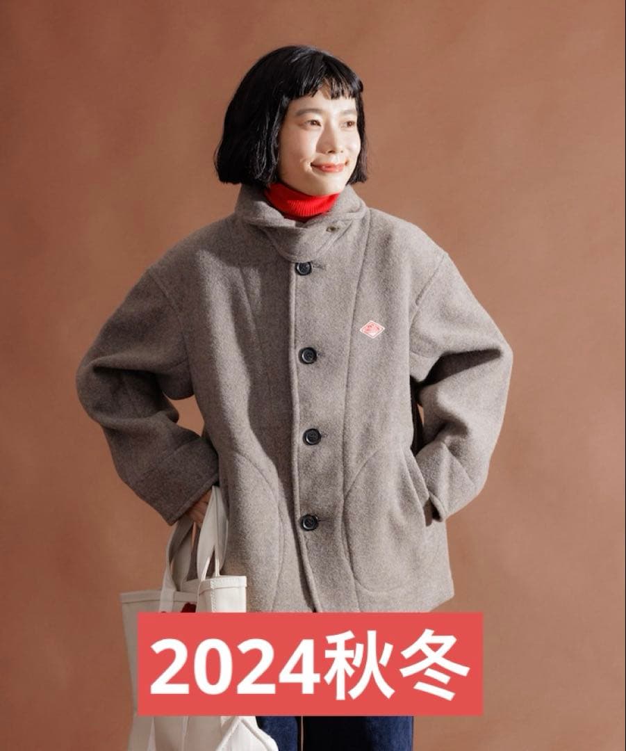 【DANTON】ROUND COLLAR JACKET 36
