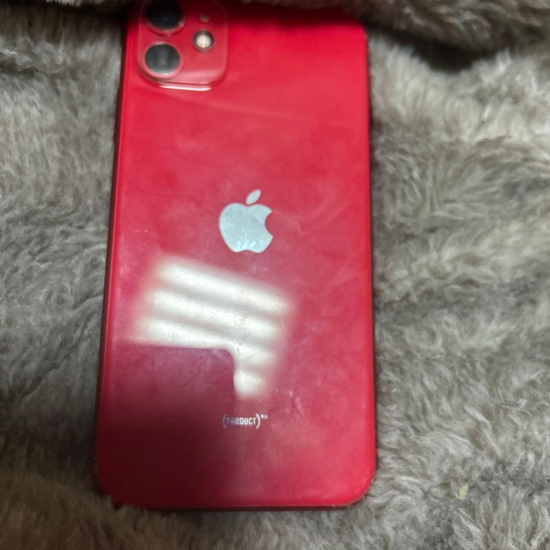 S*）様 iPhone11 レッド　128GB 動作確認済　画面背面、割れ無し