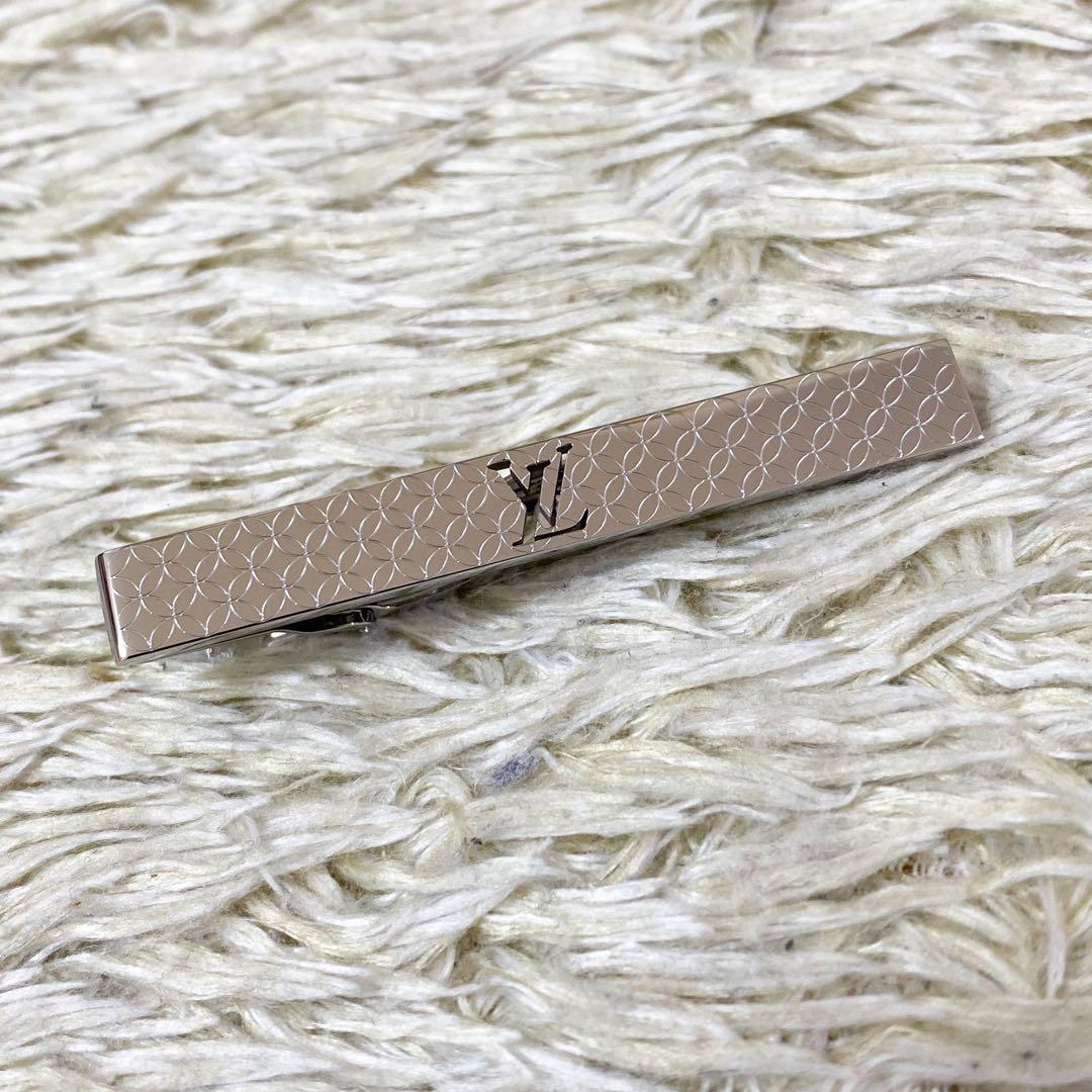 【未使用】ルイヴィトン タイピン シャンゼリゼ M65042 シルバー LV