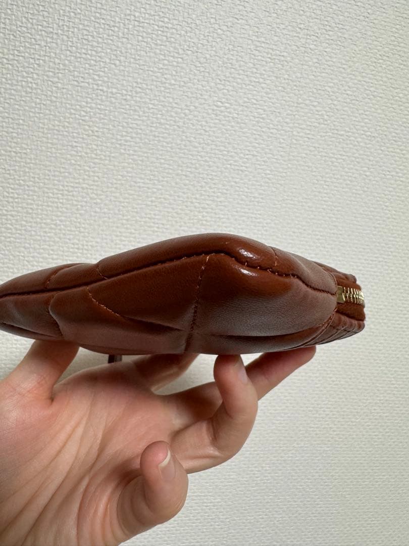 CHANEL ブラウン レザー ケース