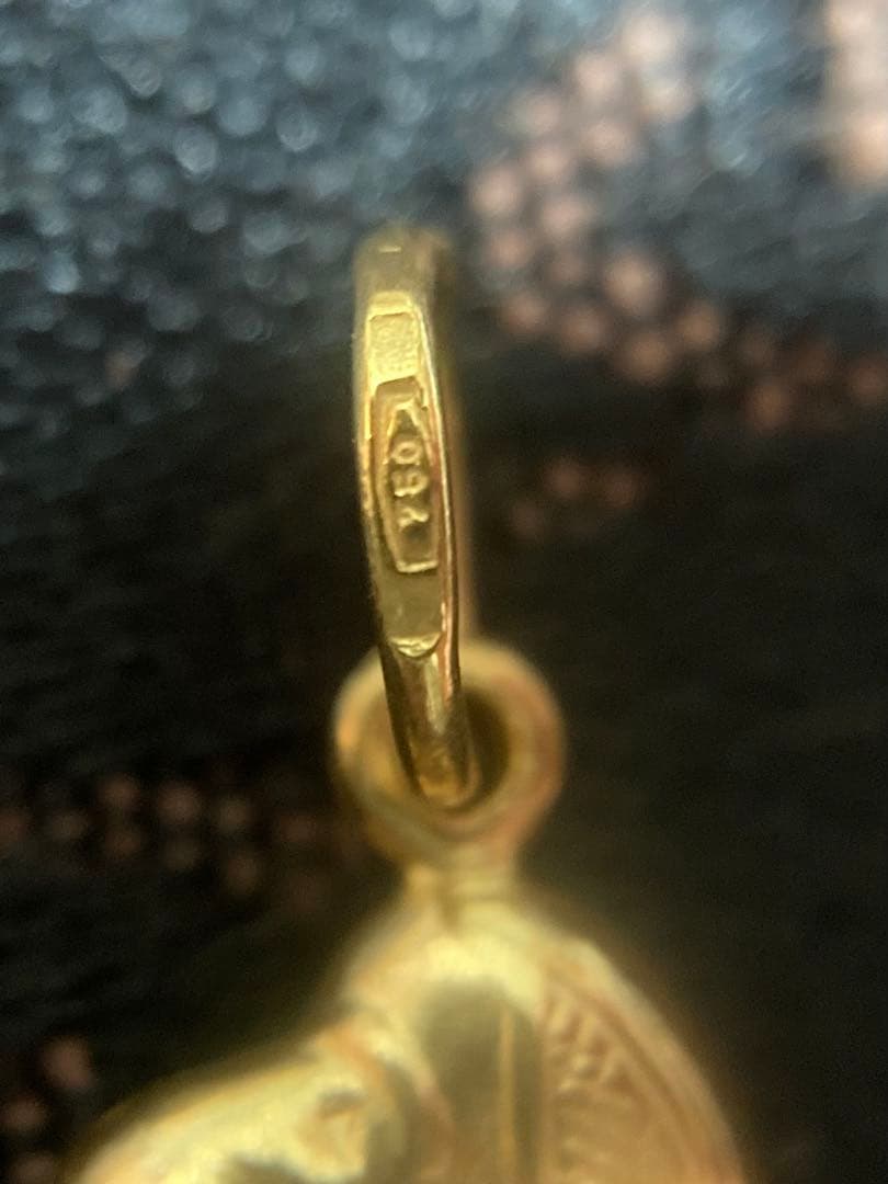 ビンテージ スヌーピー K18YG 750刻印 ネックレストップ チャーム