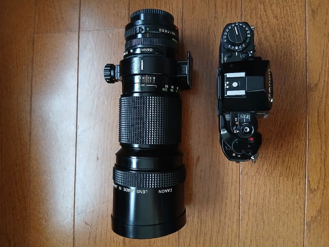 Canon A-1 フィルム一眼レフカメラ FD300mm f4レンズ付き