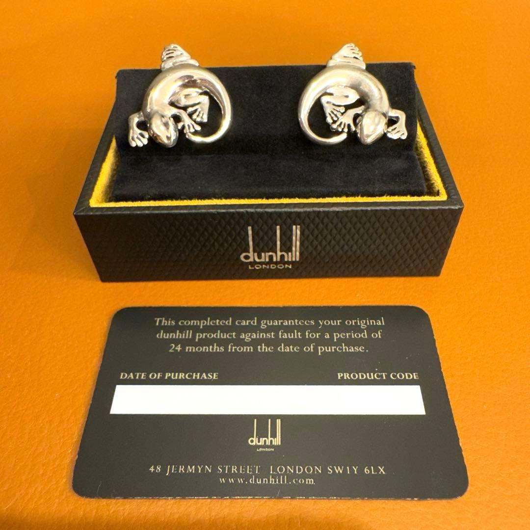 dunhill ダンヒル カフリンクス カフス トカゲ