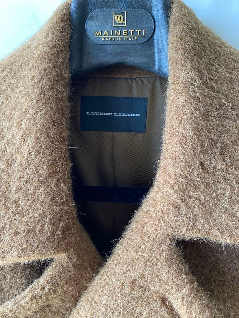 ジャケット・アウター Lounge Lizard ALPCA SHAGGY P COAT BROWN