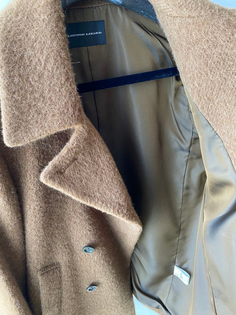 ジャケット・アウター Lounge Lizard ALPCA SHAGGY P COAT BROWN