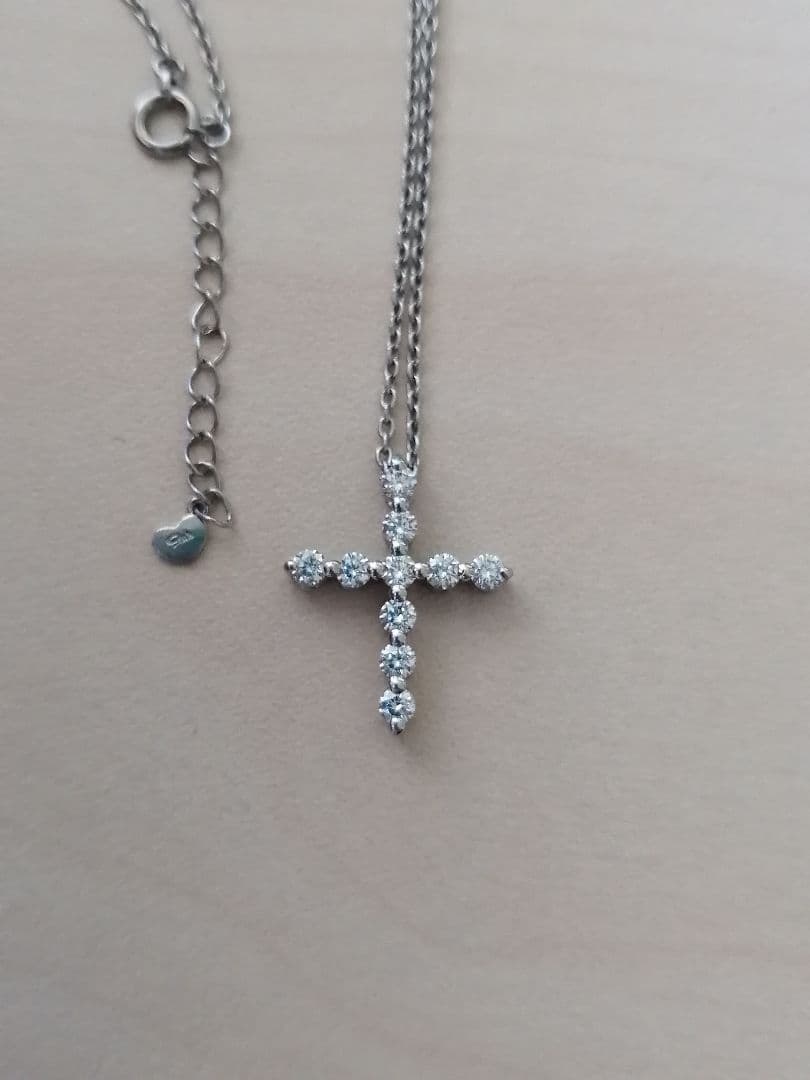 m*i様 スタージュエリー クロス ネックレス ダイヤモンド プラチナ