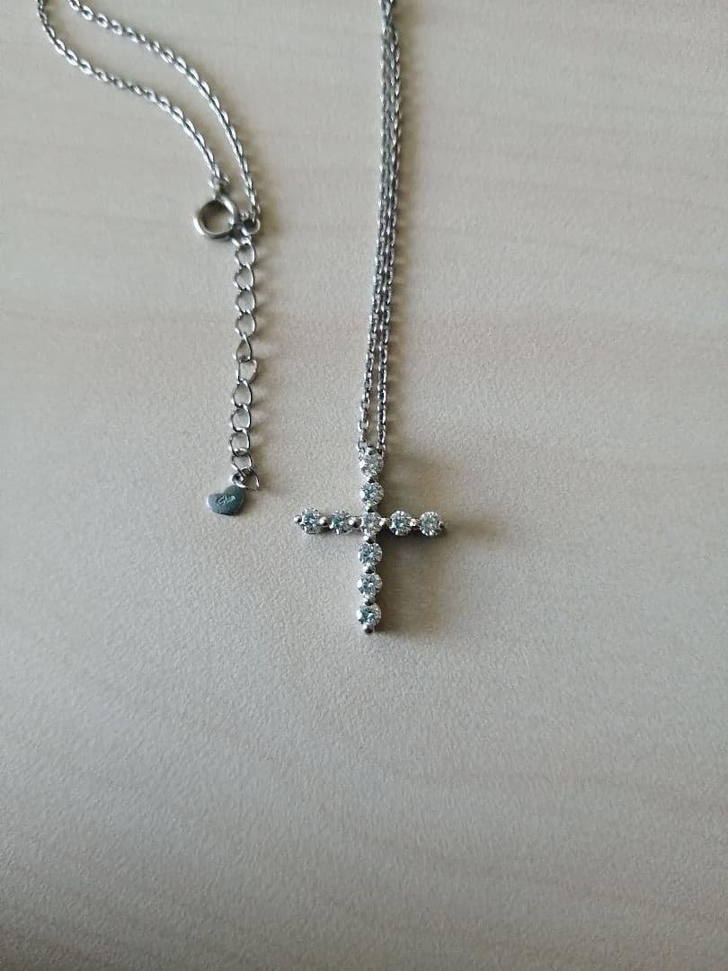 m*i様 スタージュエリー クロス ネックレス ダイヤモンド プラチナ