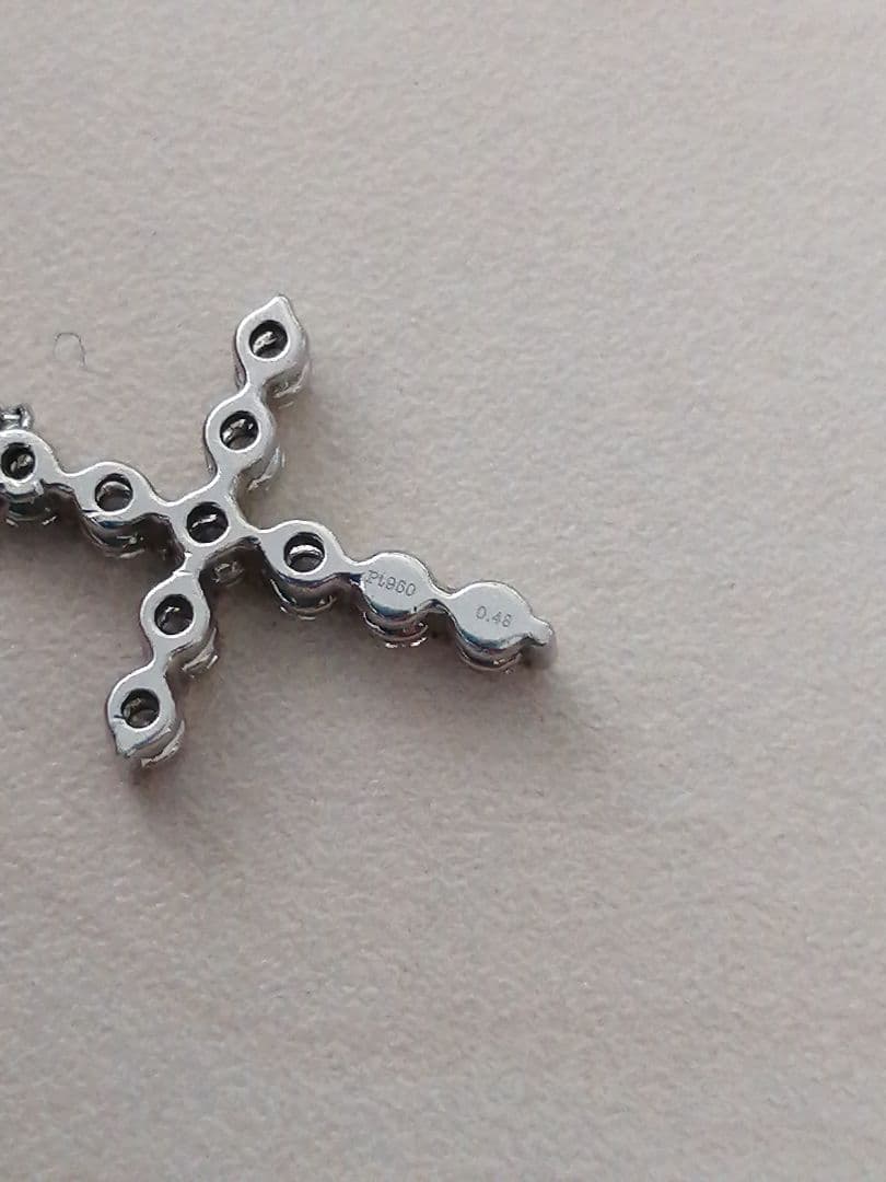 m*i様 スタージュエリー クロス ネックレス ダイヤモンド プラチナ