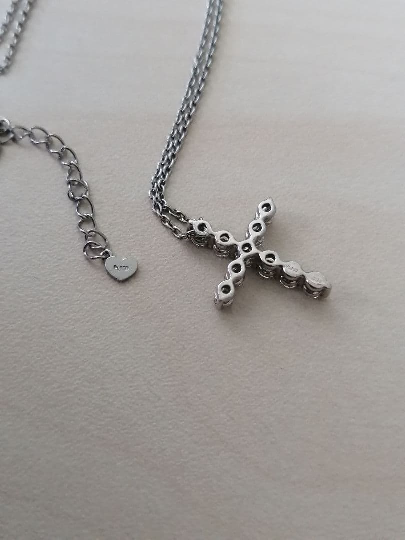 m*i様 スタージュエリー クロス ネックレス ダイヤモンド プラチナ