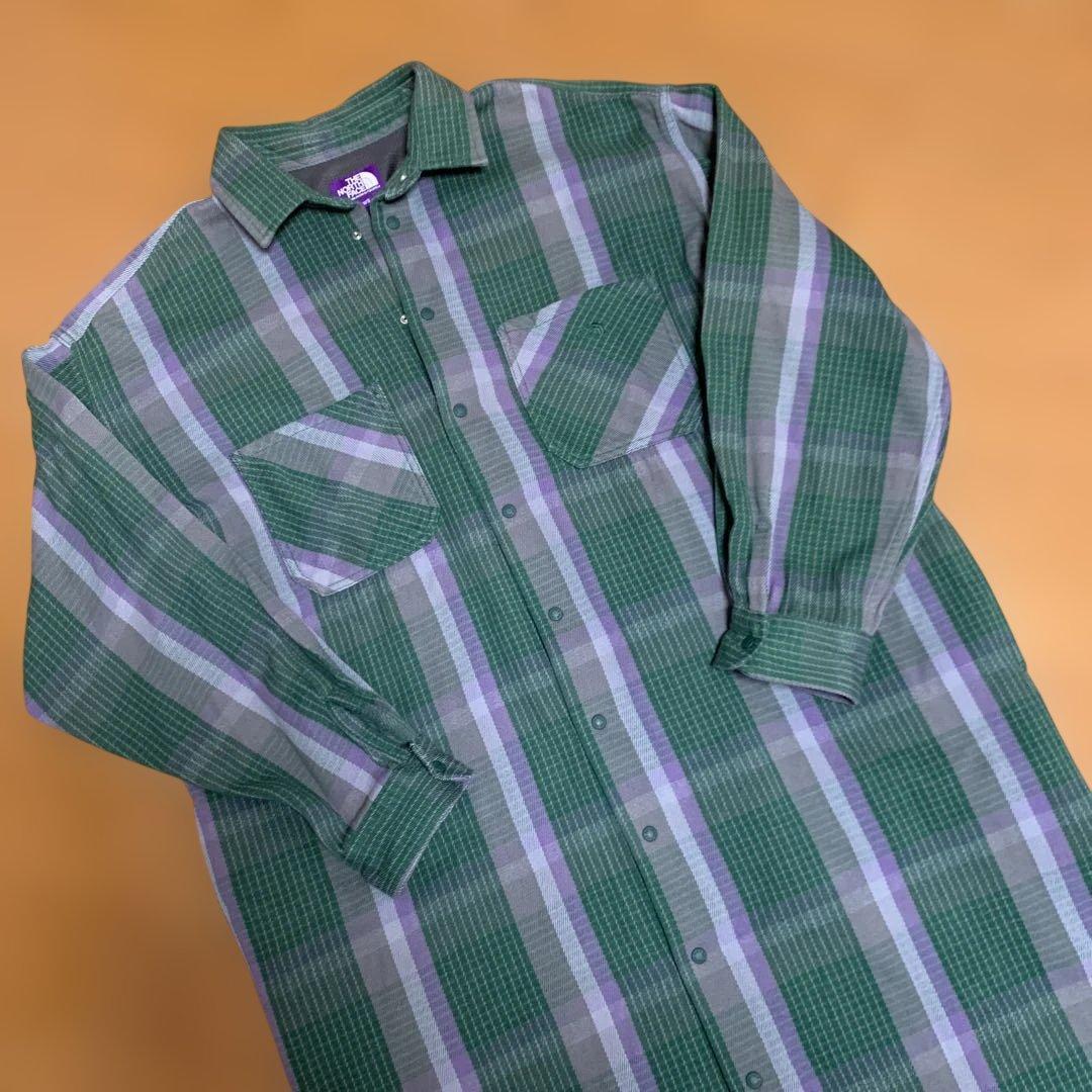 美品 THE NORTH FACE PURPLE LABEL チェックワンピース
