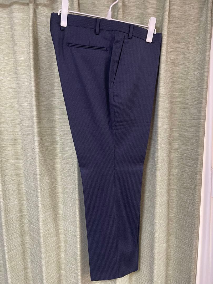 新品 DURBAN ダーバン 秋冬総裏 ウール スーツBB6 ストライプ 紺