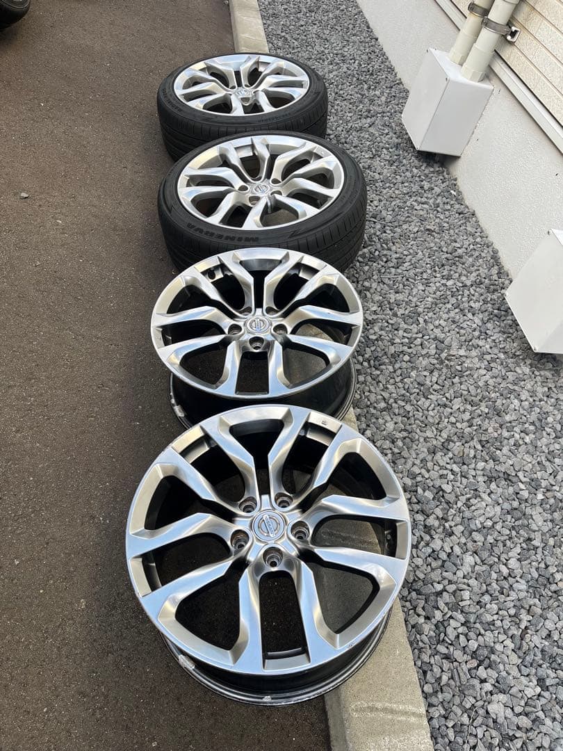 Z34 純正ホイール 4本セット 2024年製タイヤ 純正流用 スタッドレス等に