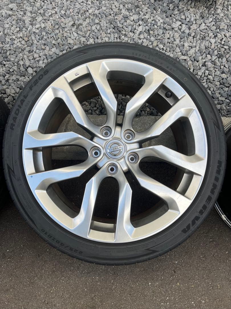 Z34 純正ホイール 4本セット 2024年製タイヤ 純正流用 スタッドレス等に