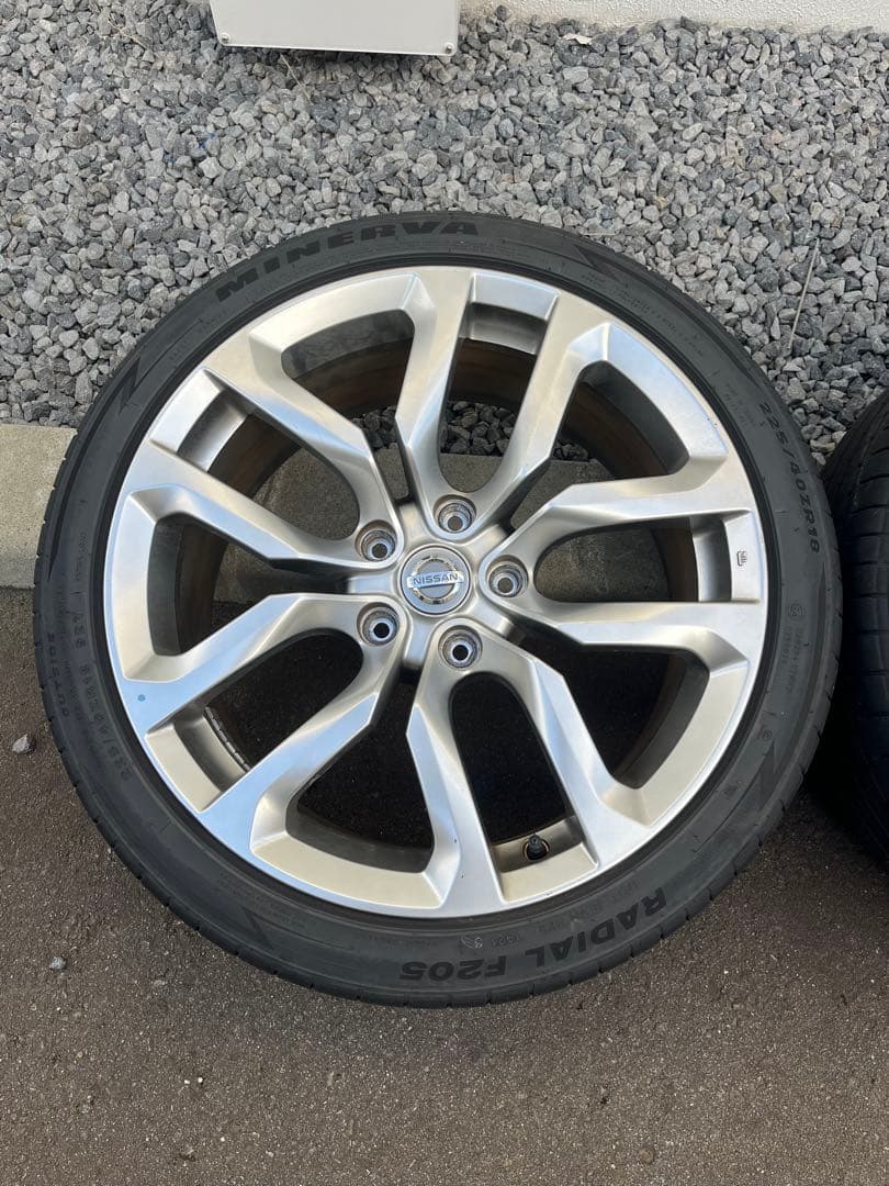 Z34 純正ホイール 4本セット 2024年製タイヤ 純正流用 スタッドレス等に