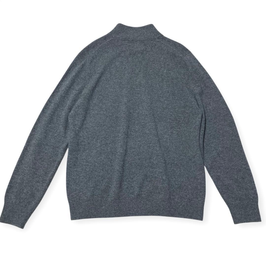 未使用 LANDS' END cashmere 洗えるカシミヤ ニット ジップ
