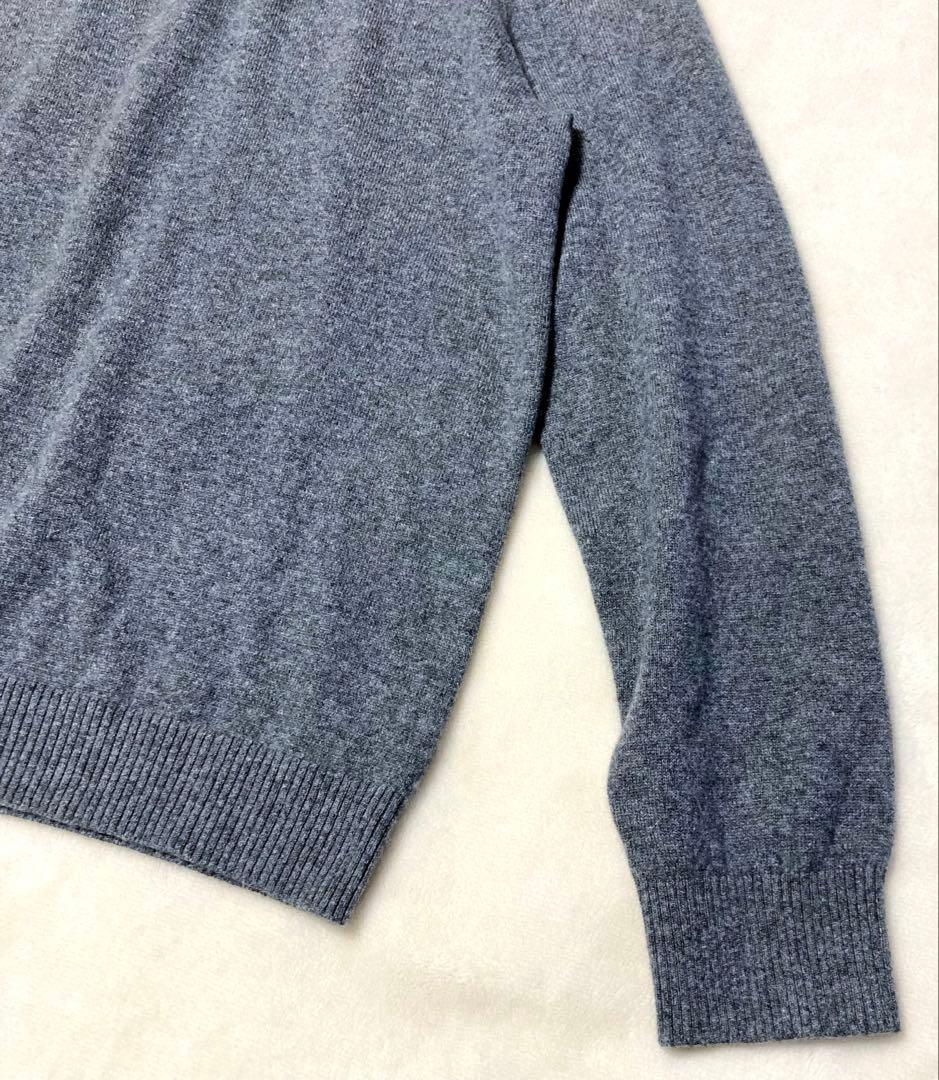 未使用 LANDS' END cashmere 洗えるカシミヤ ニット ジップ