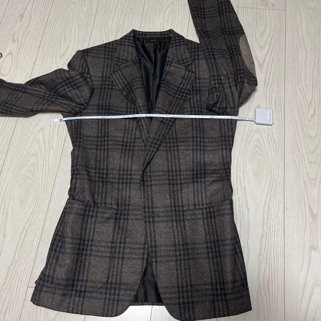 週末限定値下げ　TOM FORD チェック柄 テーラードジャケット