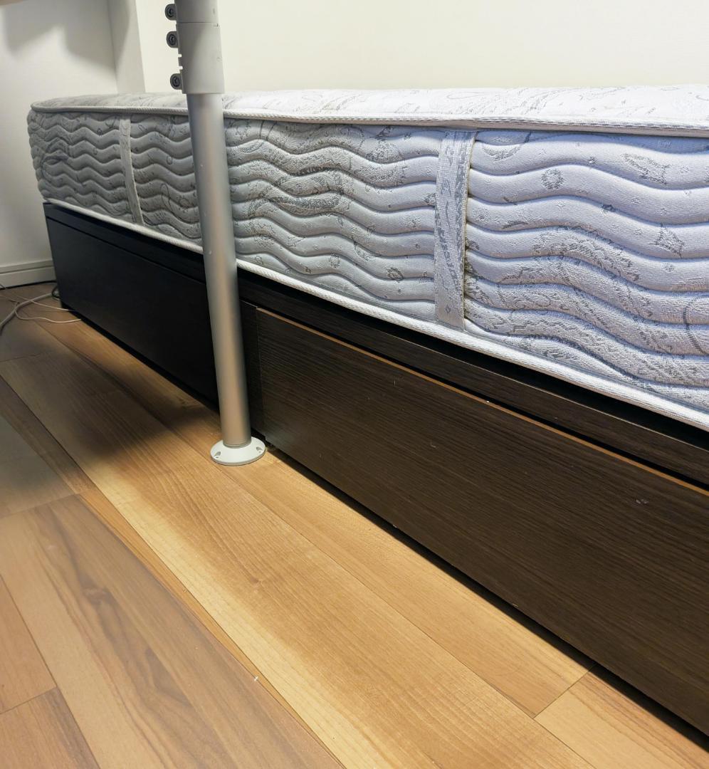 状態良好 シモンズ シングル マットレス＋ベットフレーム　セット配送