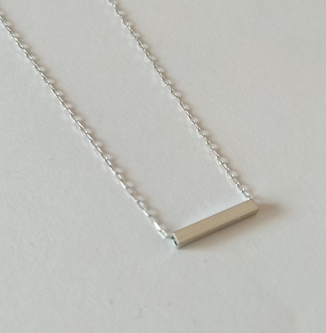 新品 定価36300円Pt900プラチナチェーンネックレス＋バーペンダントトップ
