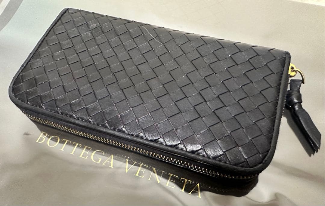 【本体のみ】ボッテガヴェネタ ラウンドファスナー/ラム/黒/3️⃣✨✨✨