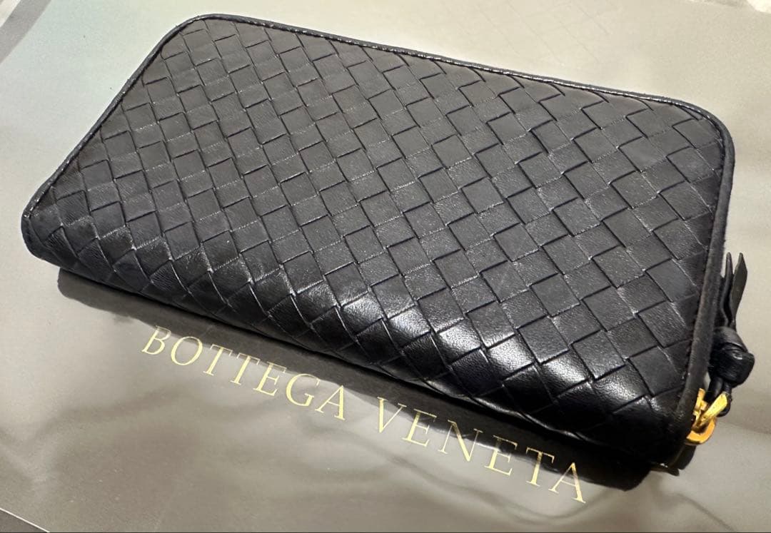 【本体のみ】ボッテガヴェネタ ラウンドファスナー/ラム/黒/3️⃣✨✨✨