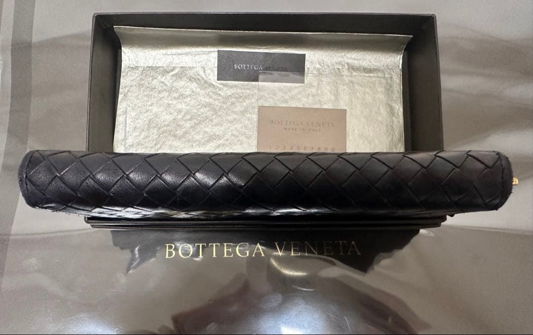 【本体のみ】ボッテガヴェネタ ラウンドファスナー/ラム/黒/3️⃣✨✨✨