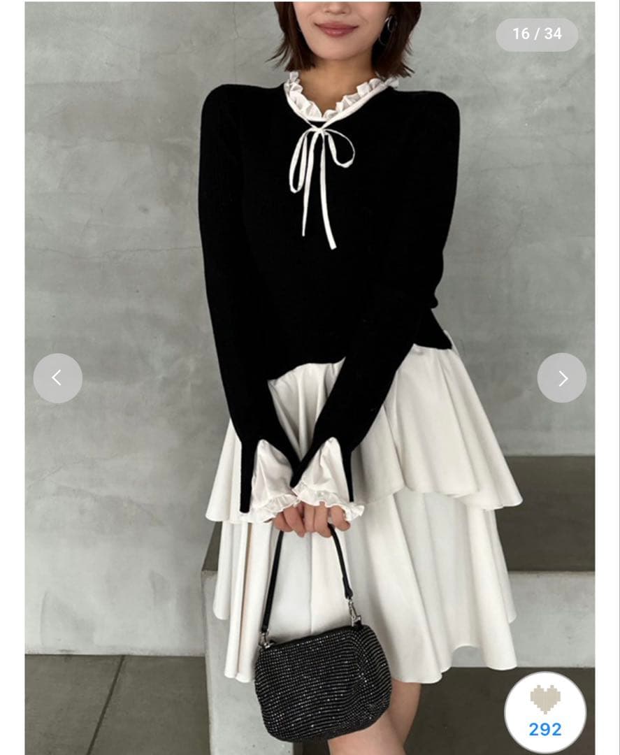 h.r様　スナイデル　Sustainableドッキングミニニットワンピース