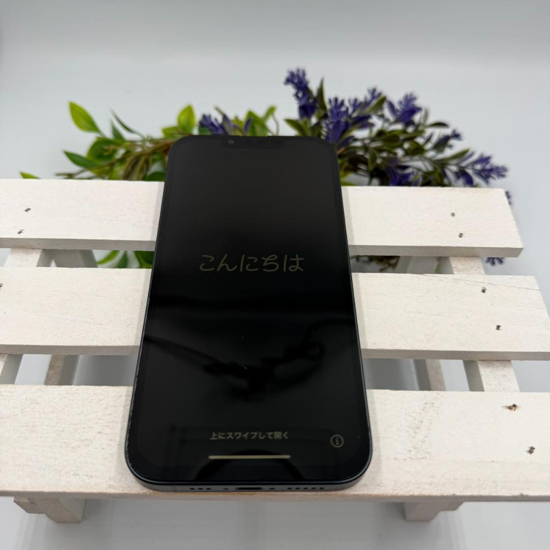 【美品】iPhone13 128GB ミッドナイト 383