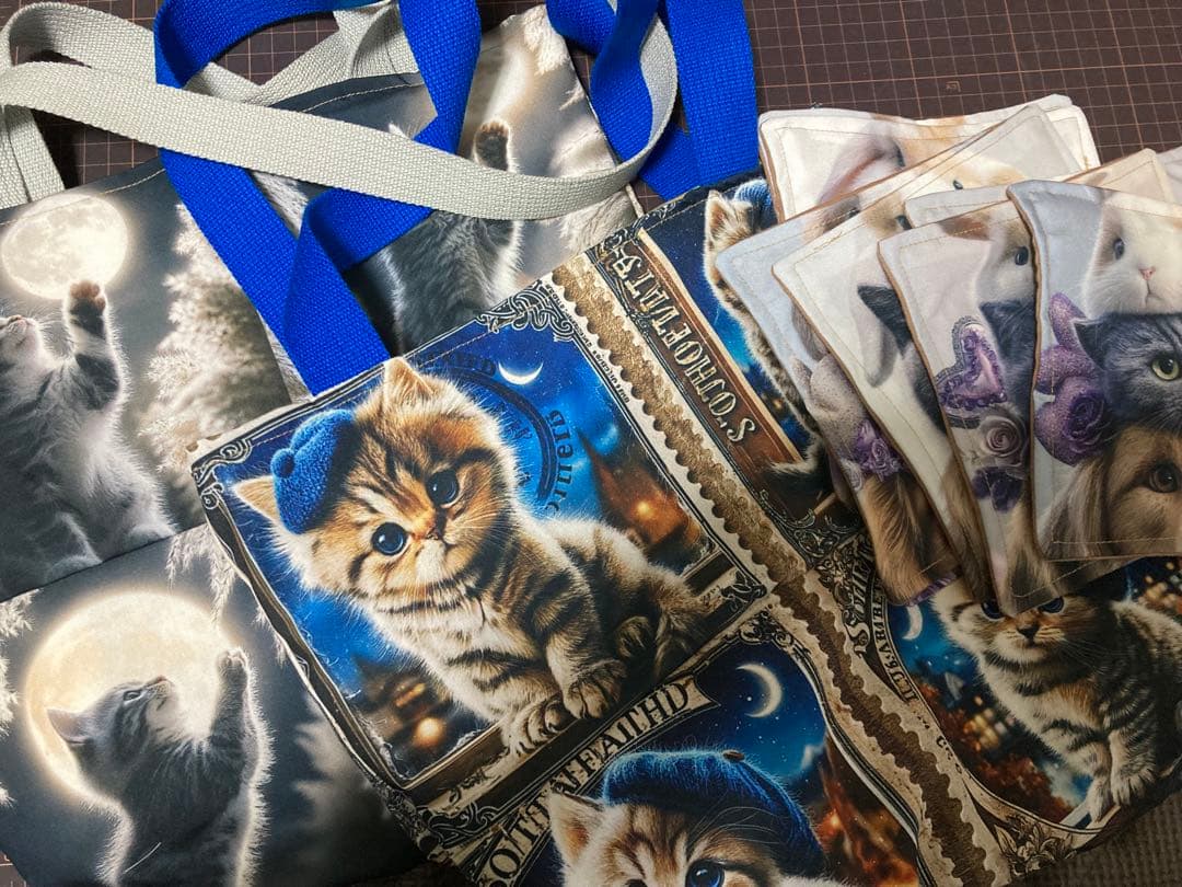 ハンドメイド　トートバッグ