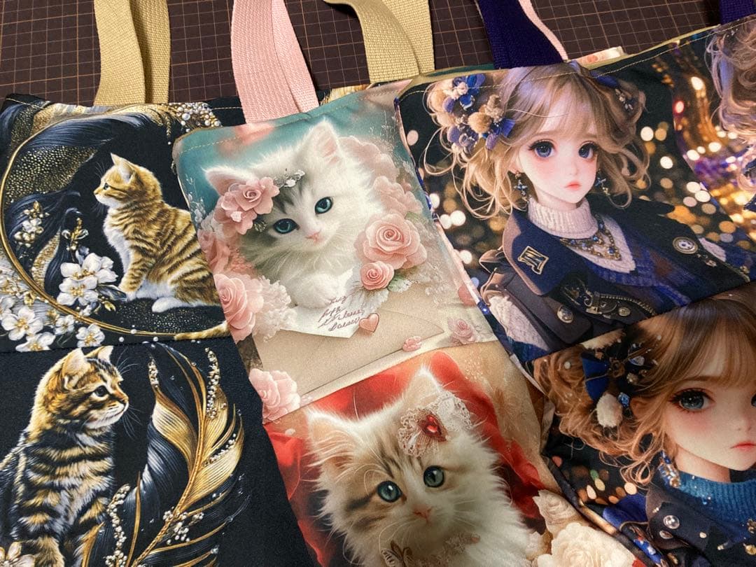 ハンドメイド　トートバッグ