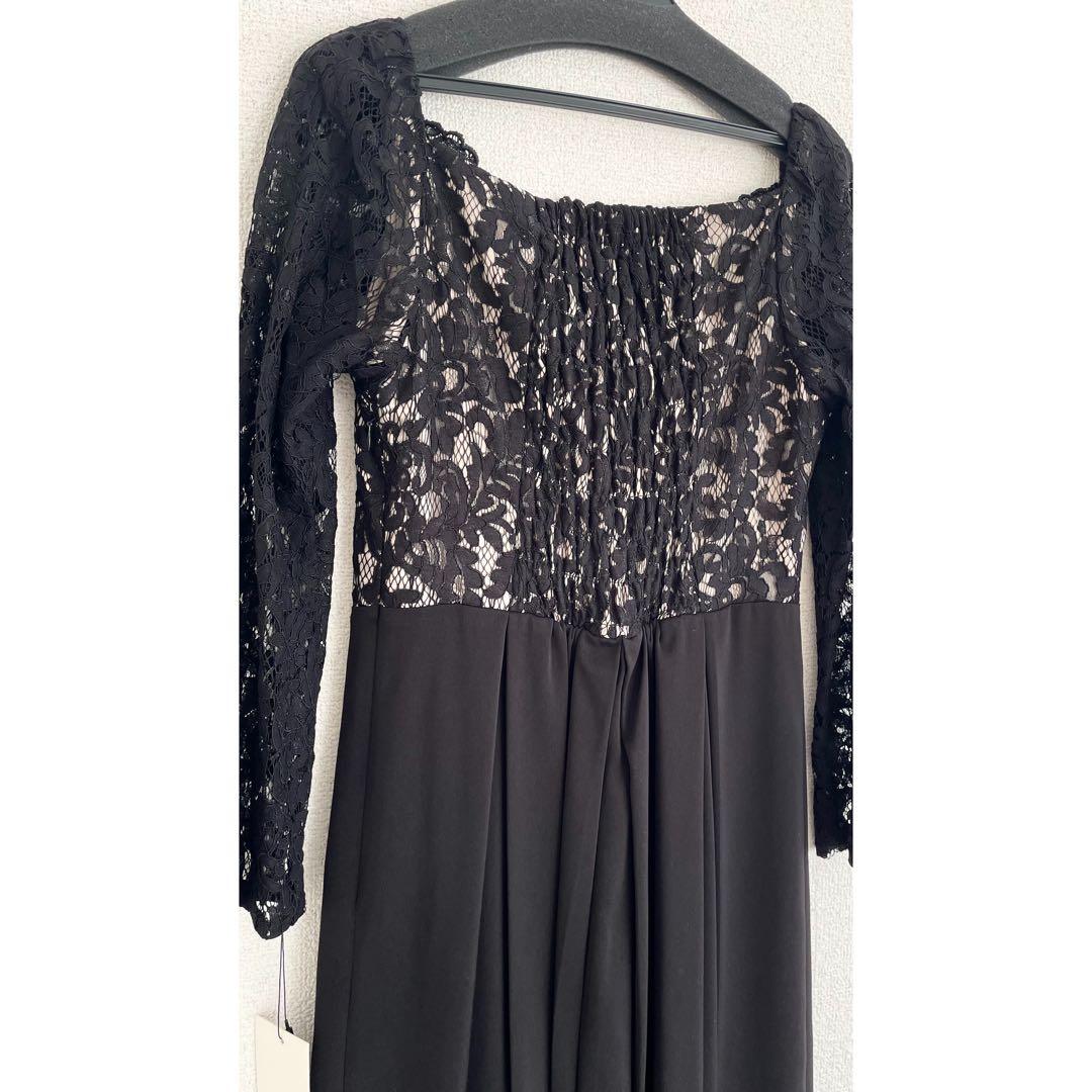 etoll. バレエネックスカラップレースパーティードレス