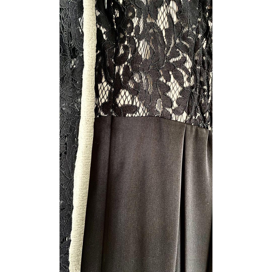 etoll. バレエネックスカラップレースパーティードレス