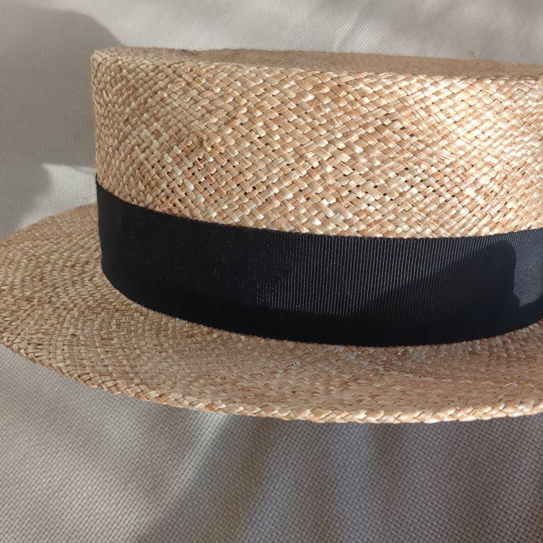 カワムラ帽子店◎麦わら帽子◎ 黒リボン