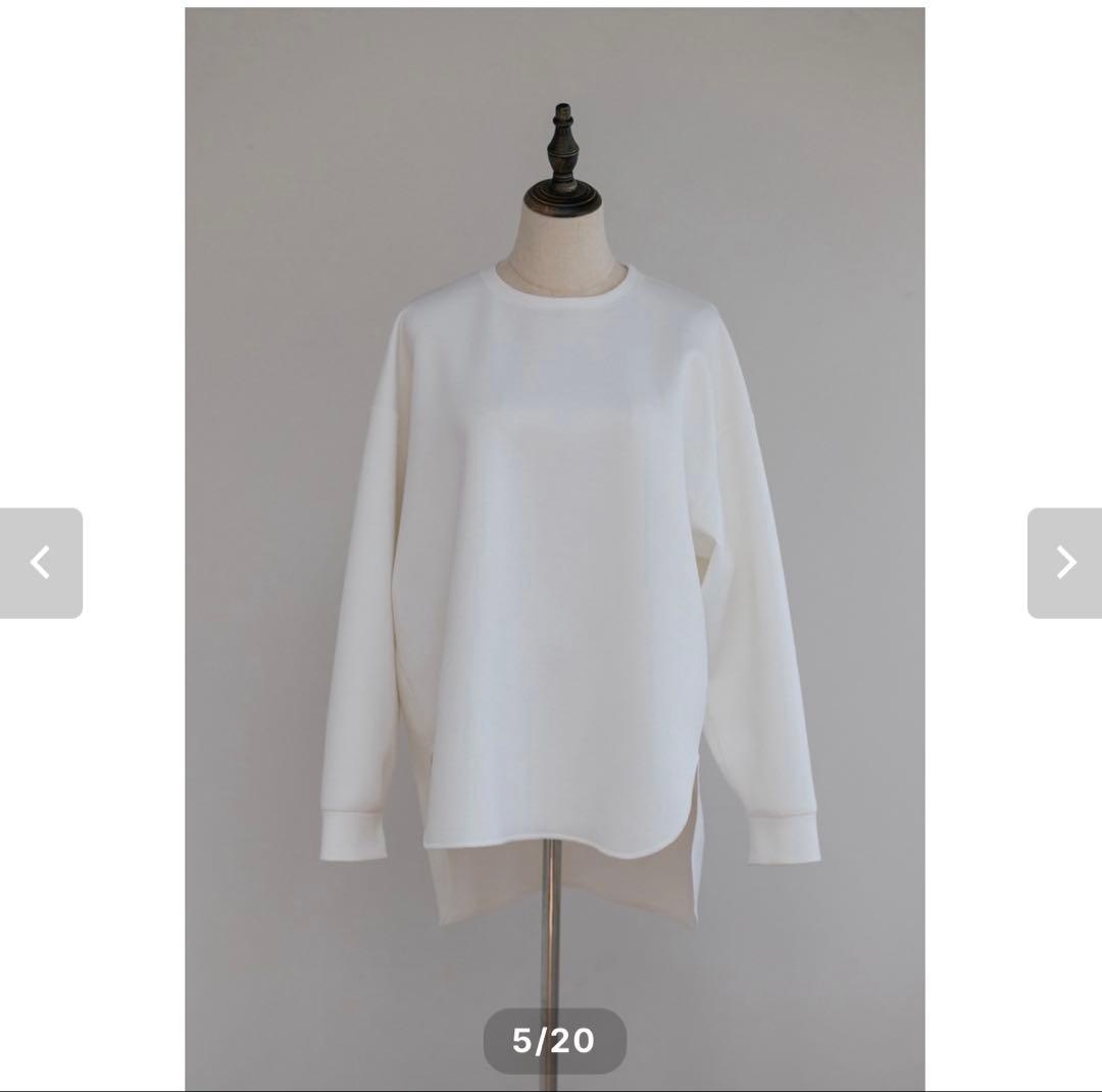 トップス pois marshmallow pullover White