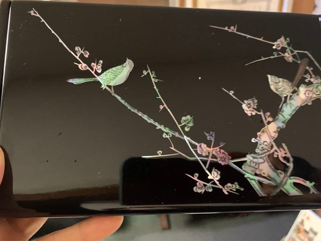 葉巻入れ　工芸品　貝殻　ベトナム