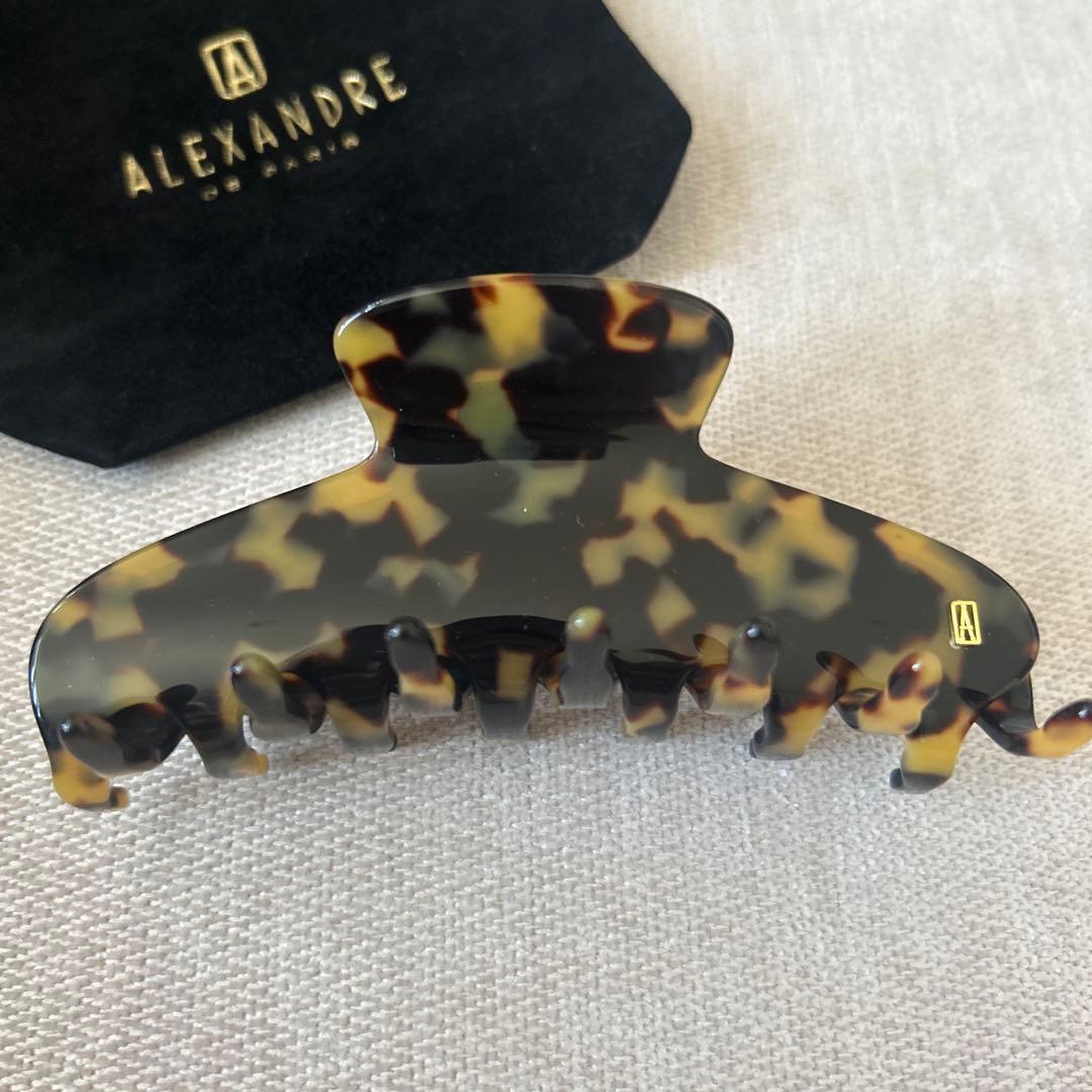 新品　L べっ甲 ALEXANDRE DE PARIS ヘアクリップ　アレク