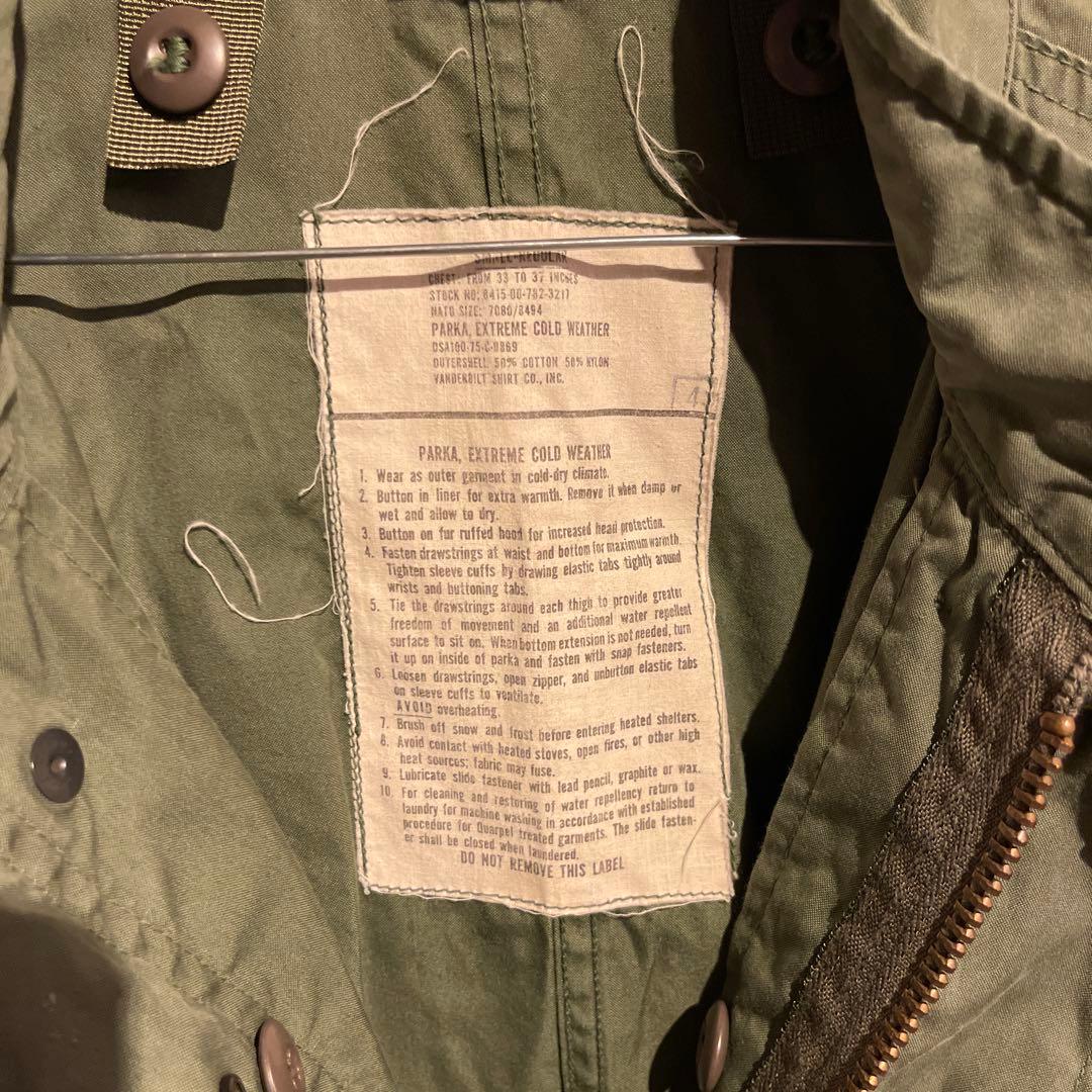 【入手困難】M65 フィッシュテール パーカー キルティング ライナー セット