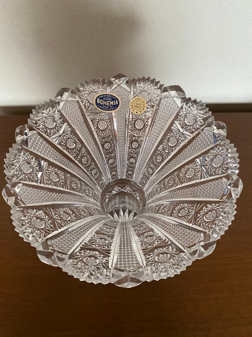 未使用⭐︎ボヘミアンガラス　花瓶