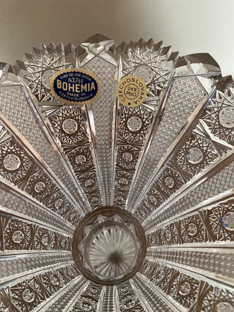 未使用⭐︎ボヘミアンガラス　花瓶