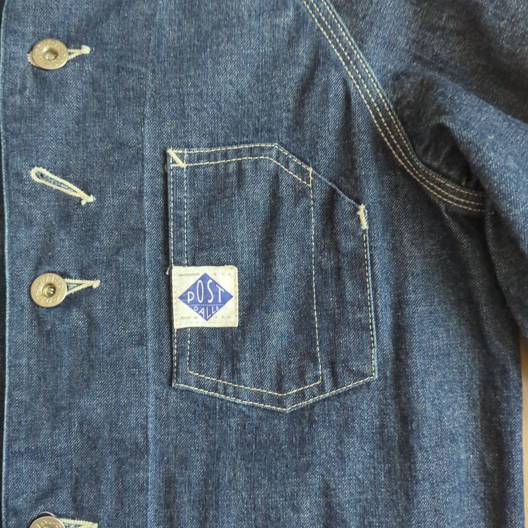 POST OVERALLS カバーオール S ポストオーバーオールズ デニム